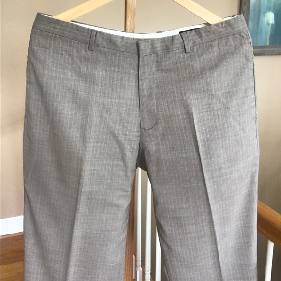 Banana Republic Other - Banana Republic Wool Dress Pants Plaid Tan 33